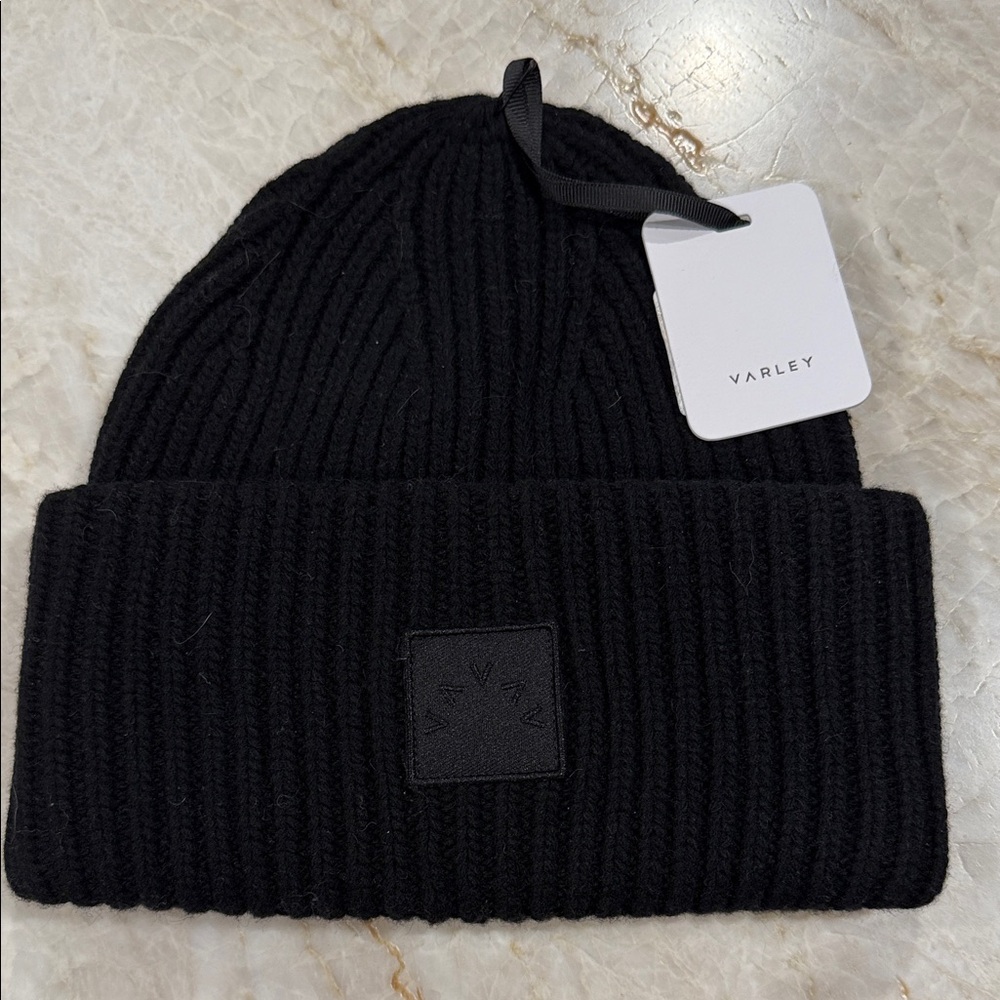Varley Midnight Black Knit Hat
